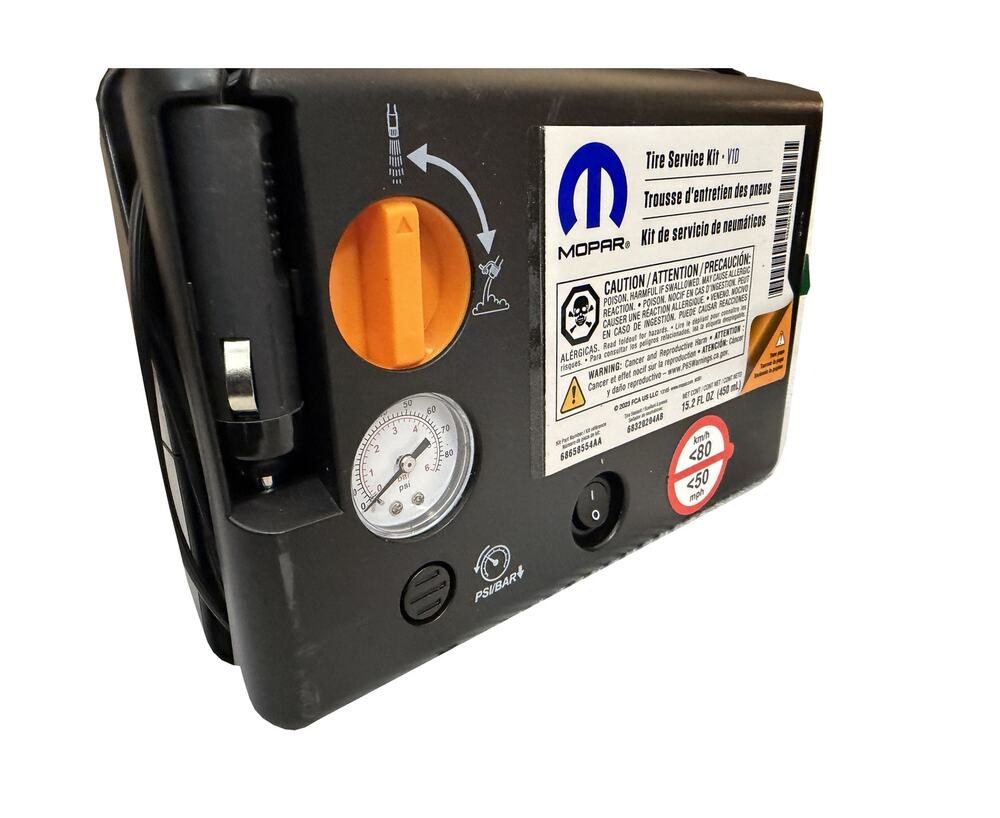 Mopar 68658554AA Tire Inflator Air Compressor Kit V1D New Sealant EXP 12/2030